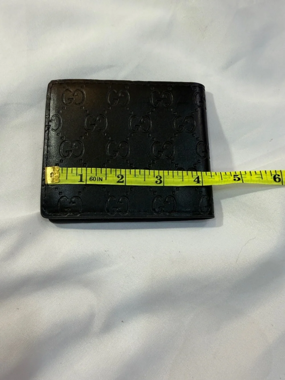 Black Men's‎ Embossed Leather Bi-Fold Wallet
